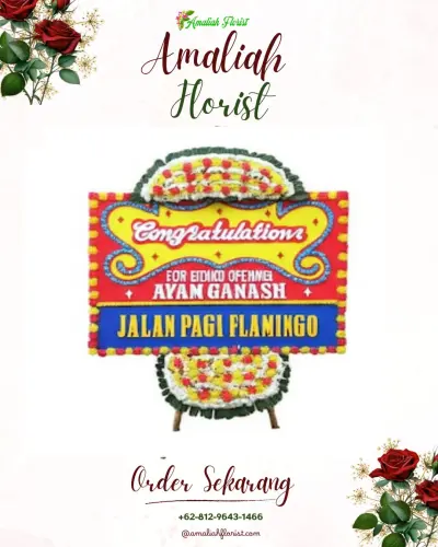 Bunga Papan Congratulation di Banyuning